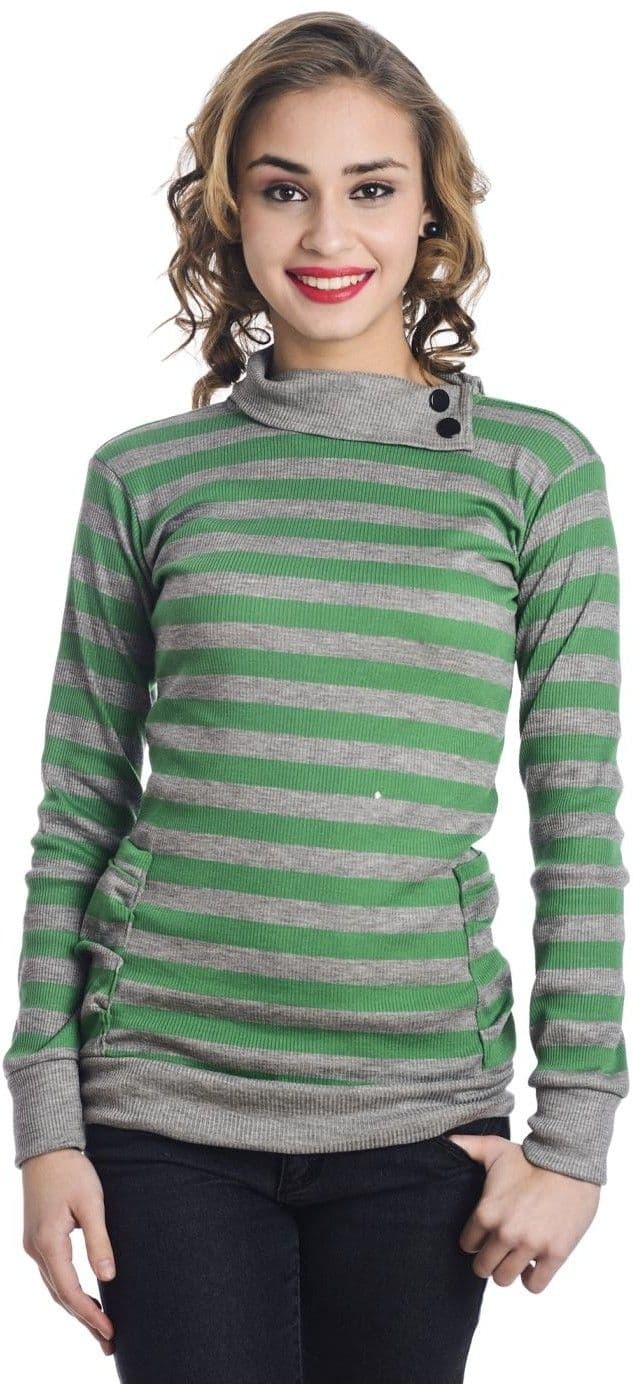 TeeMoods Casual Full Sleeve Striped Women's Top
