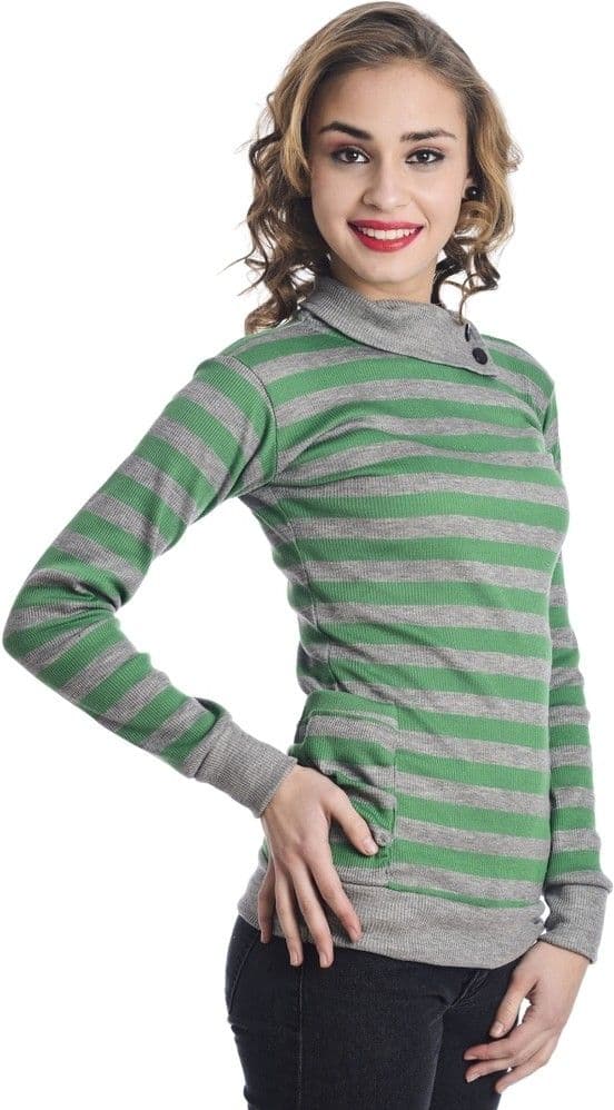TeeMoods Casual Full Sleeve Striped Women's Top view 6