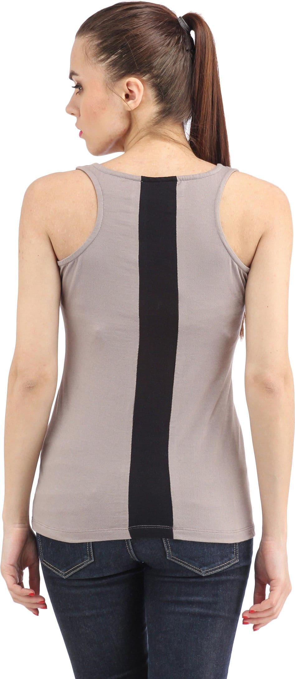 Cation Casual Short Sleeve, Sleeveless Solid Women's Top view 4