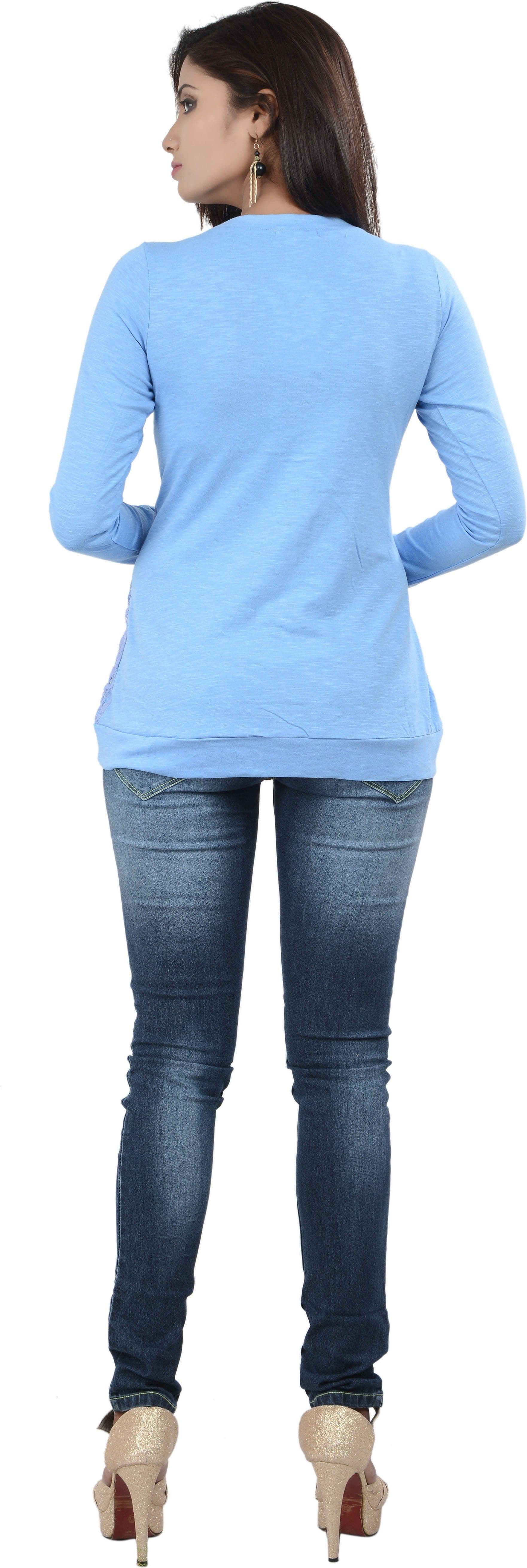 No Code Party Full Sleeve Solid Women's Top view 4