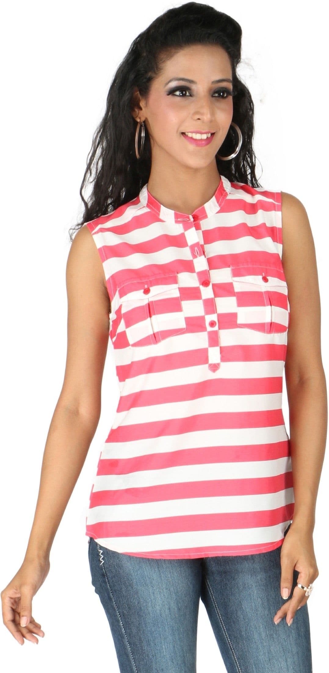 Life by Shoppers Stop Casual Sleeveless Solid Women's Top view 2