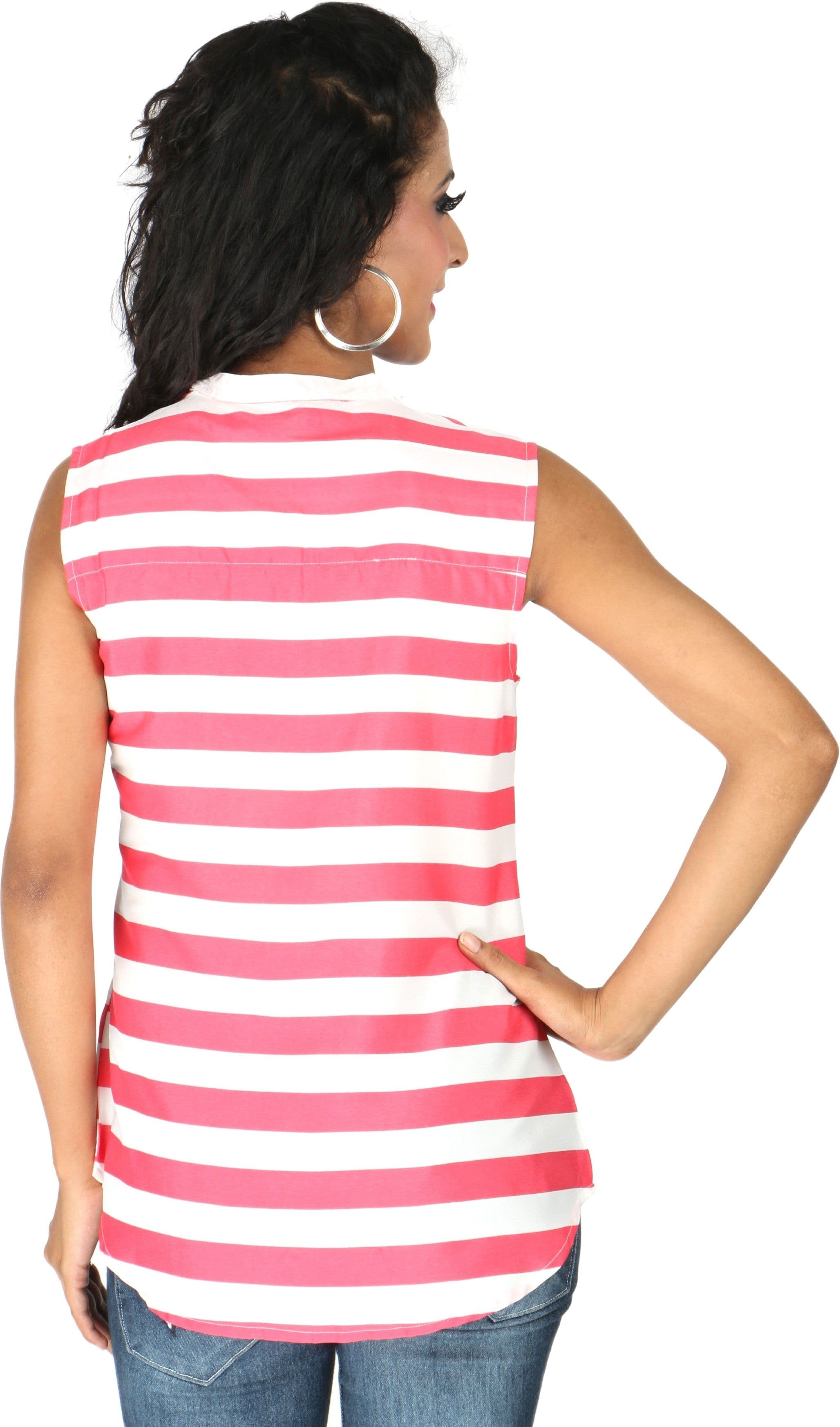 Life by Shoppers Stop Casual Sleeveless Solid Women's Top view 6