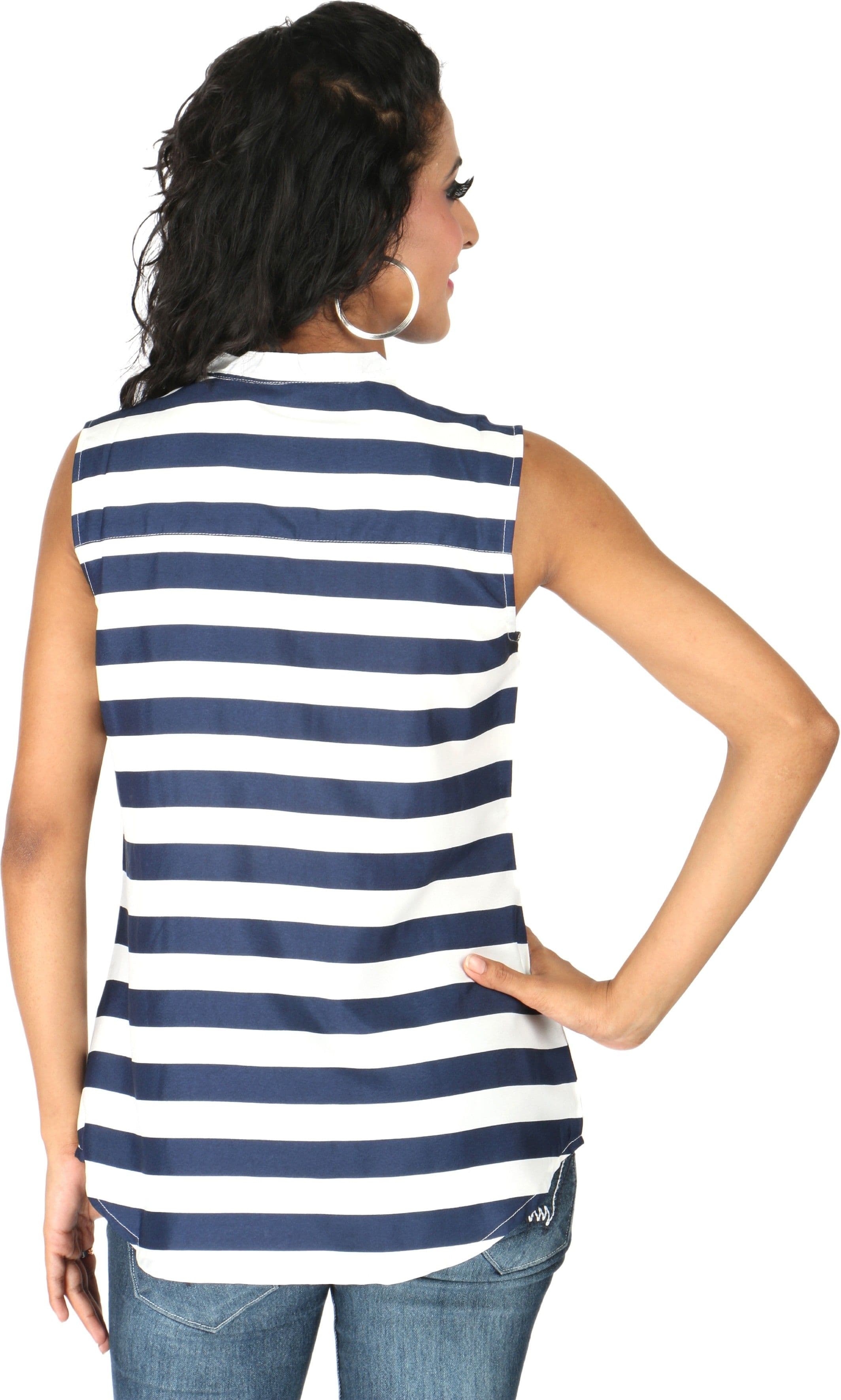 Life by Shoppers Stop Casual Sleeveless Solid Women's Top view 7
