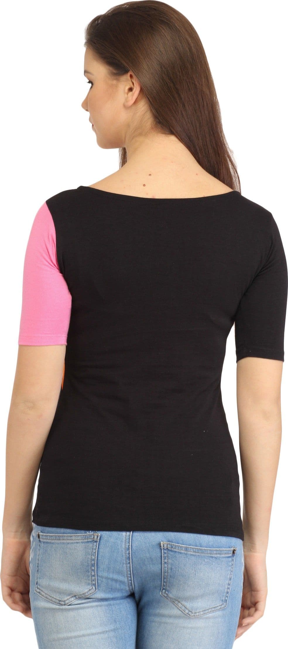 Cation Casual 3/4 Sleeve Solid Women's Top view 4
