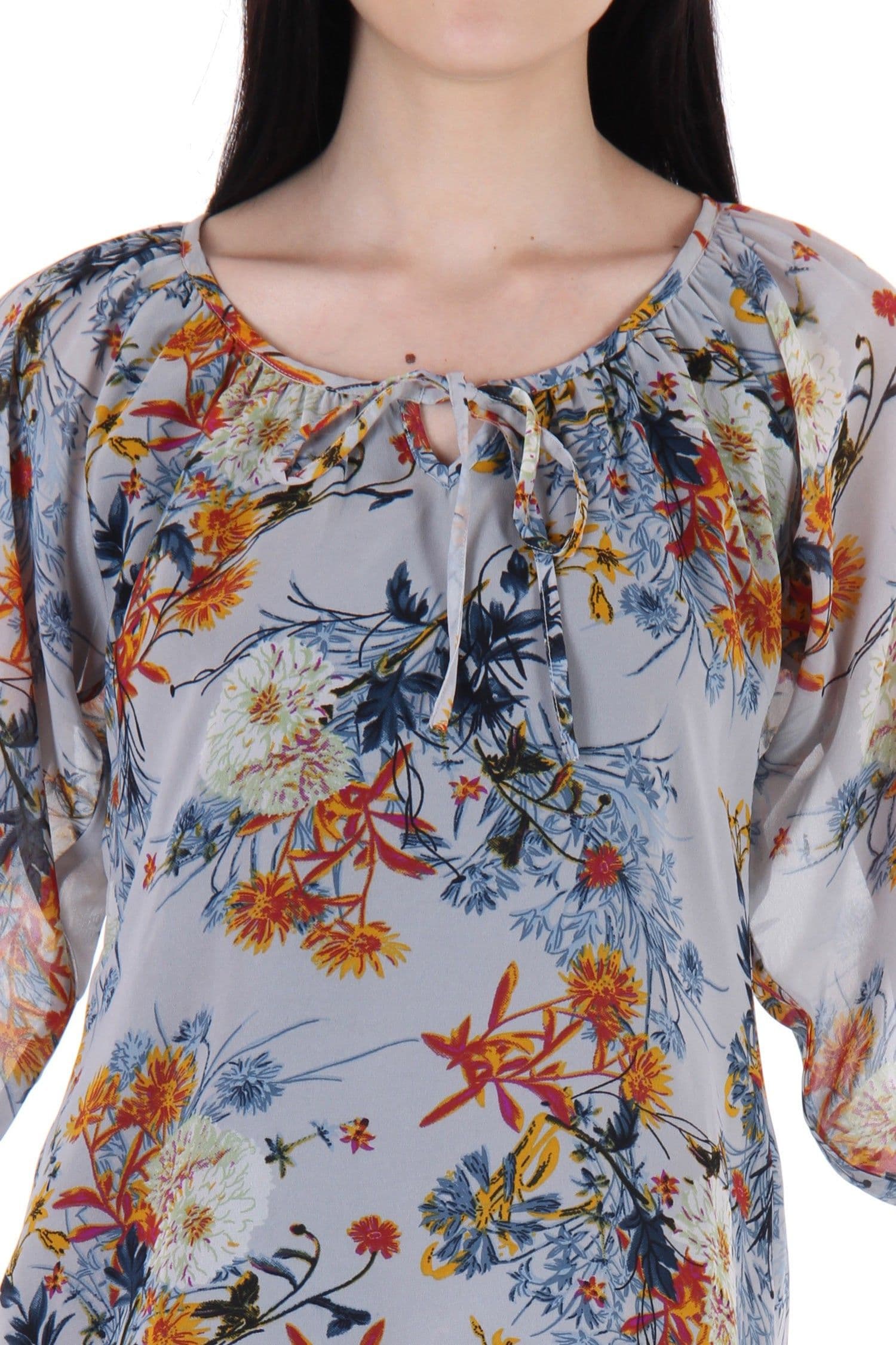 BONHEUR Casual 3/4 Sleeve Floral Print Women's Top view 5