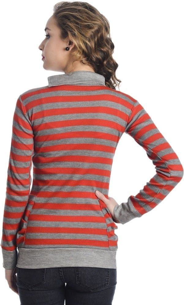 TeeMoods Casual Full Sleeve Striped Women's Top view 5