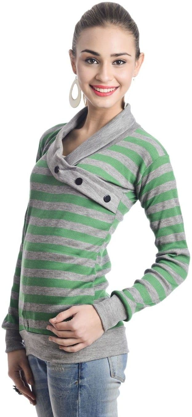 TeeMoods Casual Full Sleeve Striped Women's Top view 6