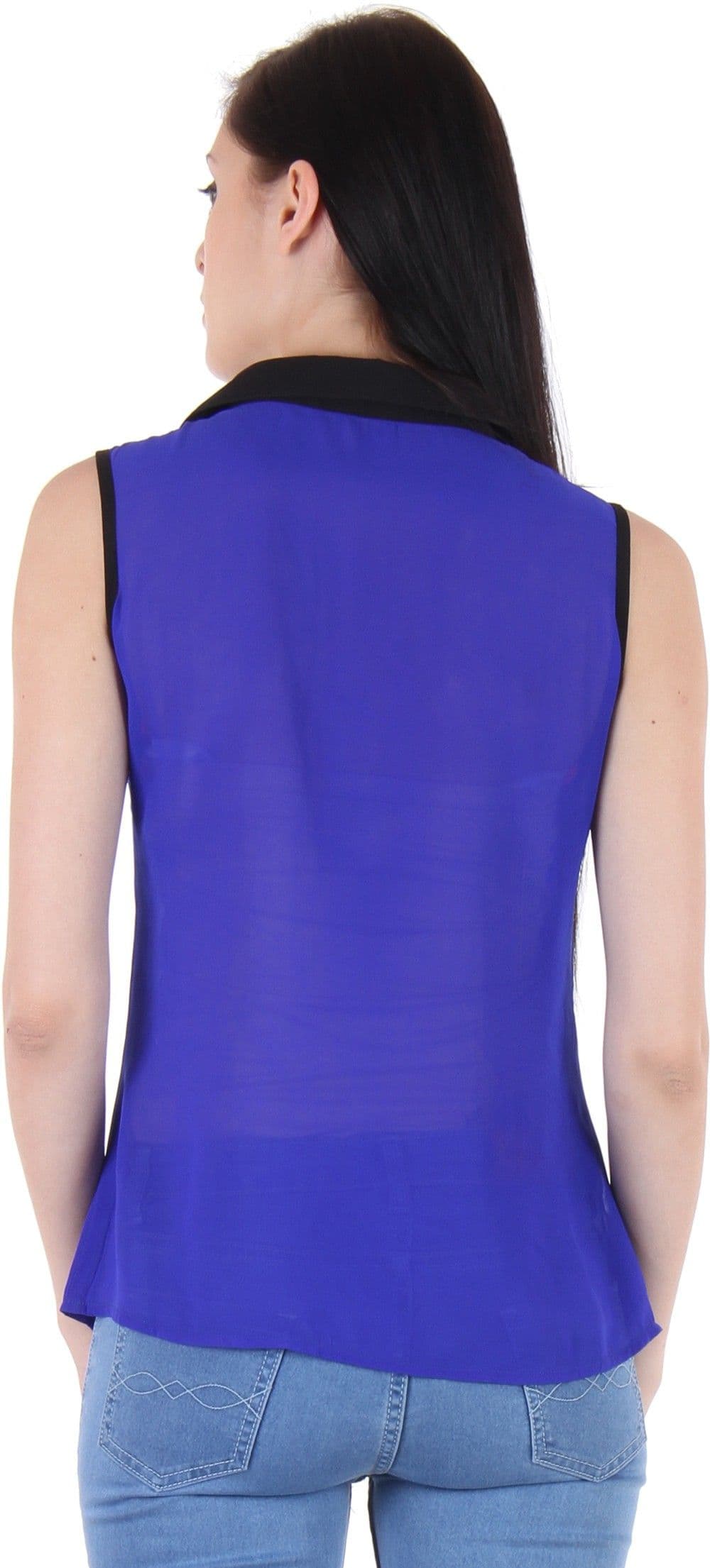 BONHEUR Casual Sleeveless Solid Women's Top view 5