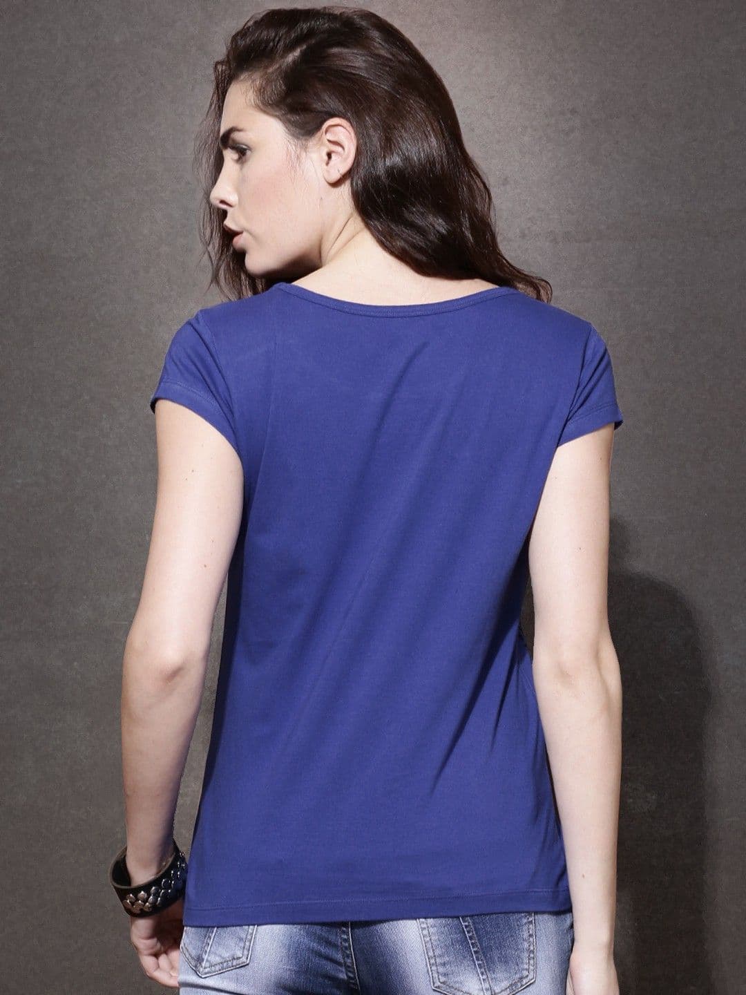 Roadster Casual Short Sleeve Printed Women's Top view 3