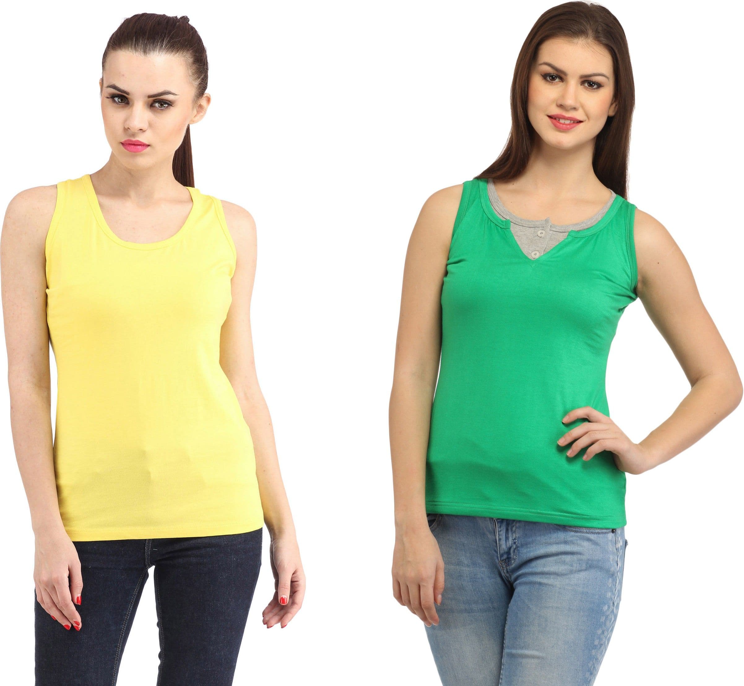Cation Casual Sleeveless Solid Women's Top