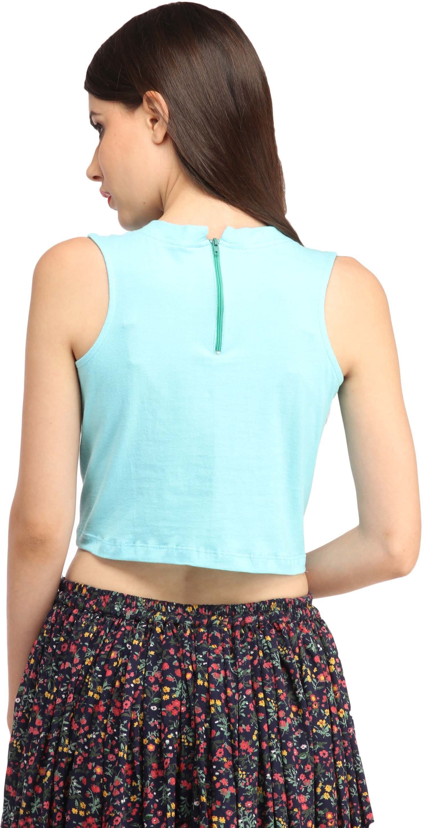 Cation Casual Sleeveless Solid Women's Top view 3