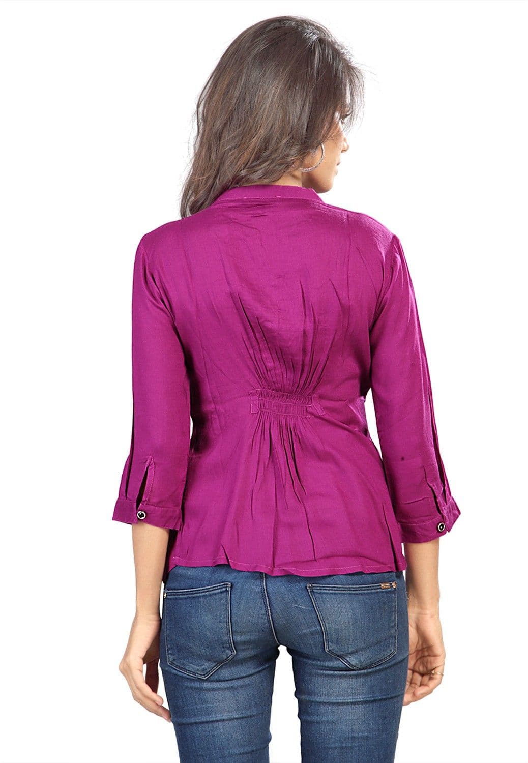 SFDS Casual, Party, Wedding 3/4 Sleeve Solid Women's Top view 4