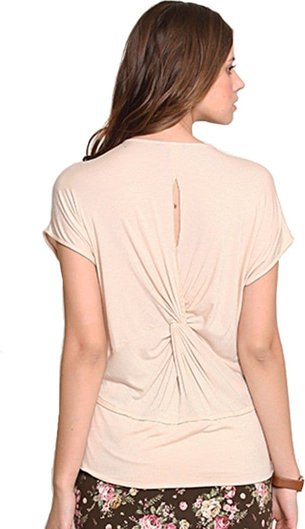 Zink London Casual Short Sleeve Solid Women's Top view 3
