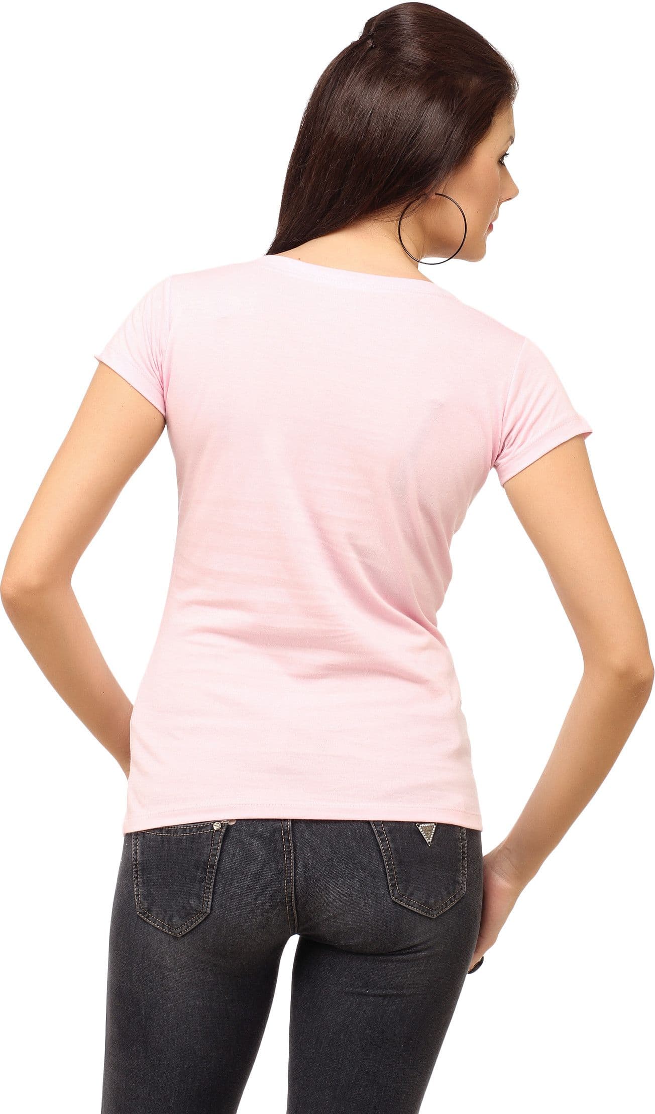 Cation Casual Short Sleeve Solid Women's Top view 3