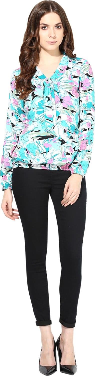 The Vanca Formal Full Sleeve Self Design Women's Top view 4