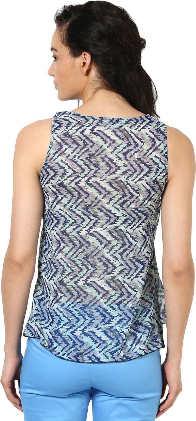 Kaxiaa Casual Sleeveless Printed Women's Top view 3