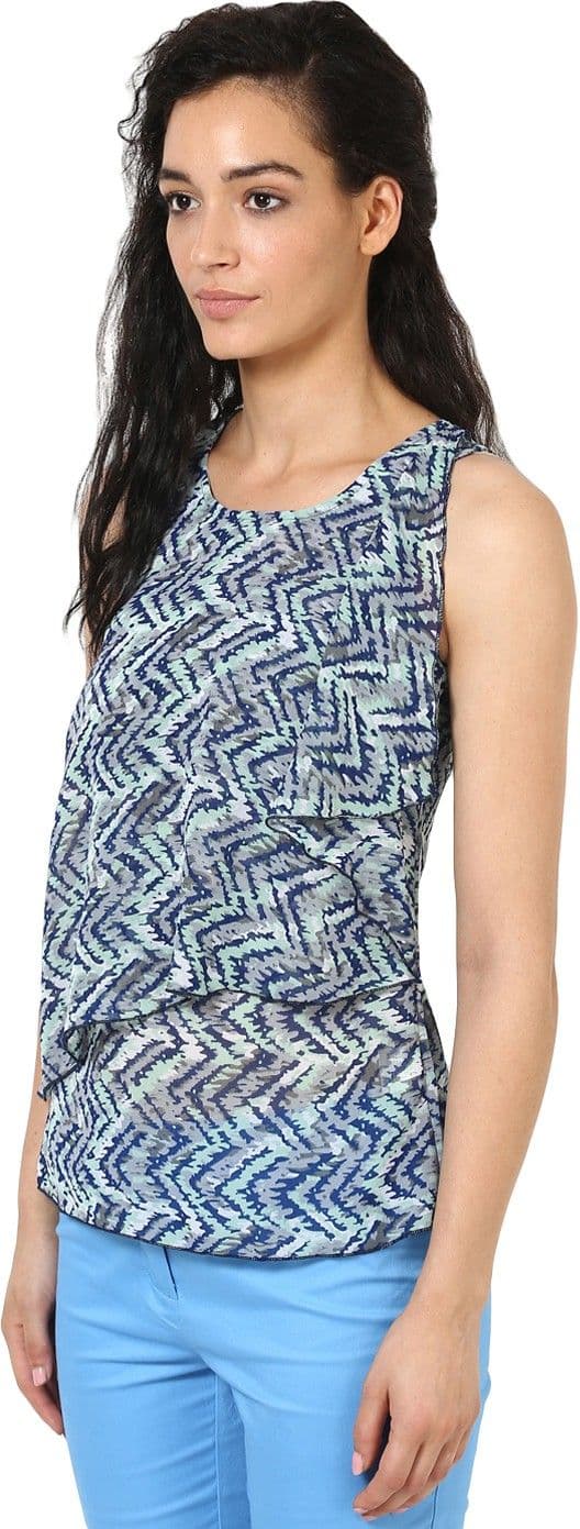Kaxiaa Casual Sleeveless Printed Women's Top view 4