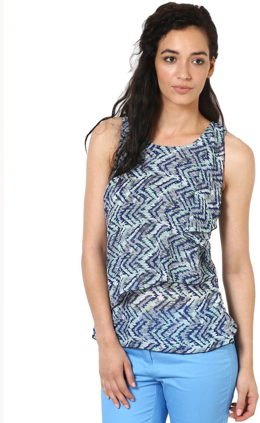 Kaxiaa Casual Sleeveless Printed Women's Top