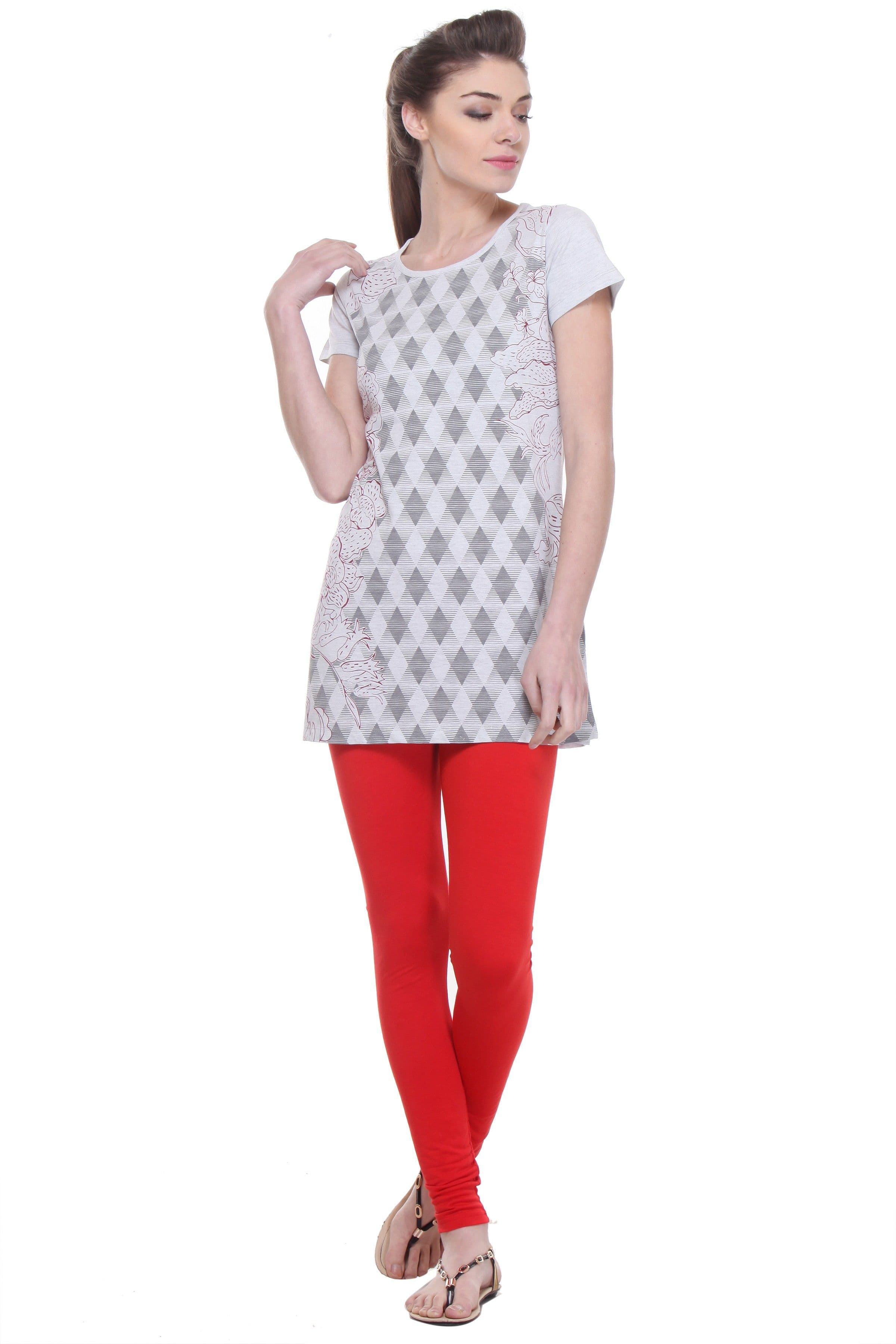 TAB91 Casual Short Sleeve Printed Women's Top view 5