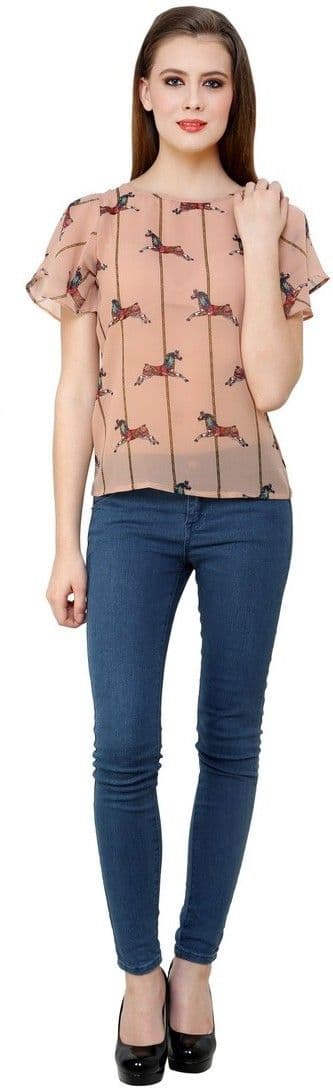 Shilpkala Casual Bell Sleeve Printed Women's Top view 5