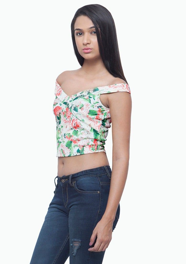 FabAlley Casual Sleeveless Printed Women's Top view 3