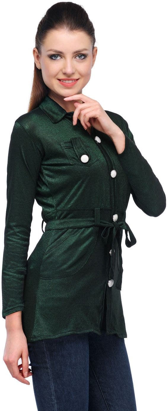 Klick Casual Full Sleeve Solid Women's Top view 3