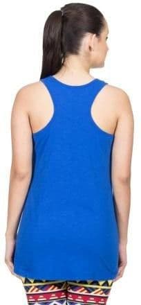VRTYA Casual Sleeveless Solid Women's Blue Top view 3