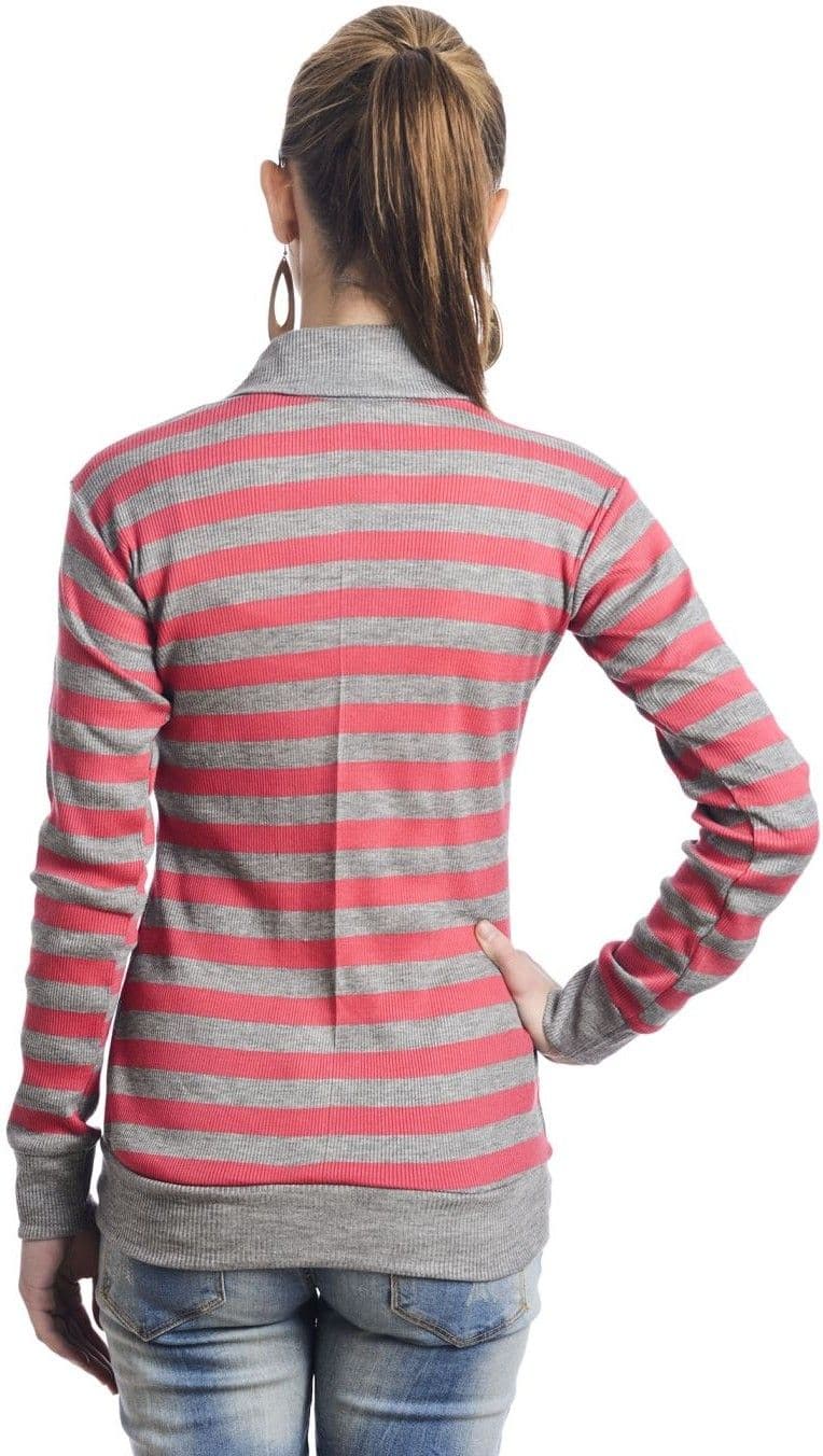 TeeMoods Casual Full Sleeve Striped Women's Top view 4