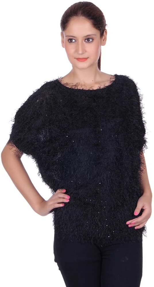 Chkokko Party Short Sleeve Solid Women's Top