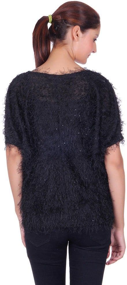 Chkokko Party Short Sleeve Solid Women's Top view 4