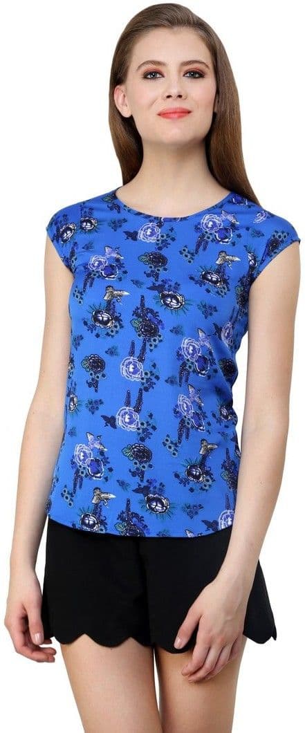 Shilpkala Casual Short Sleeve Printed Women's Top