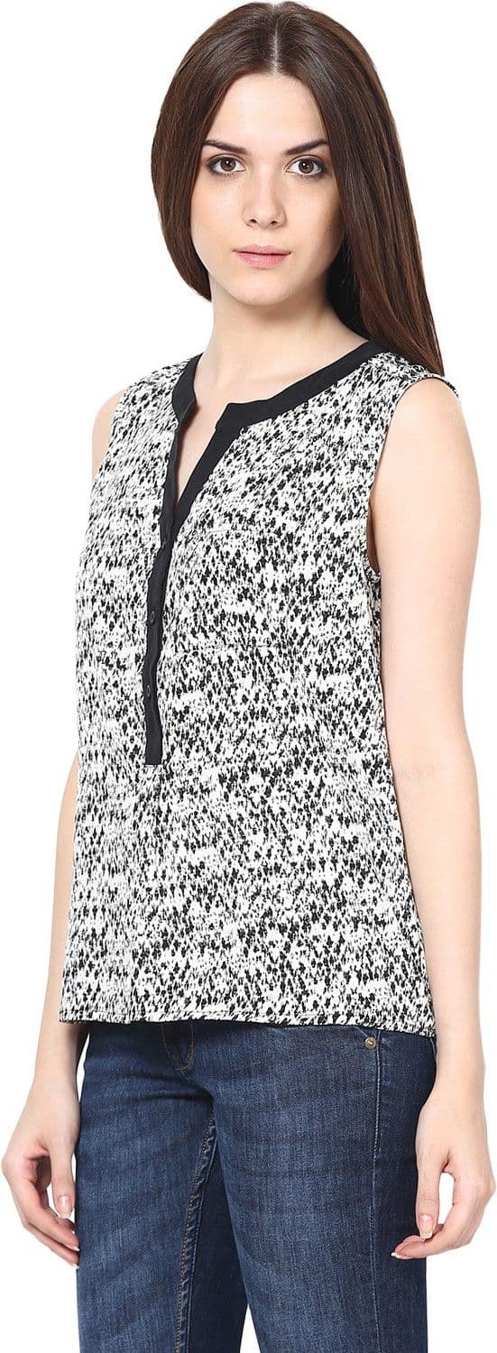 Harpa Casual Sleeveless Printed Women's Top view 3
