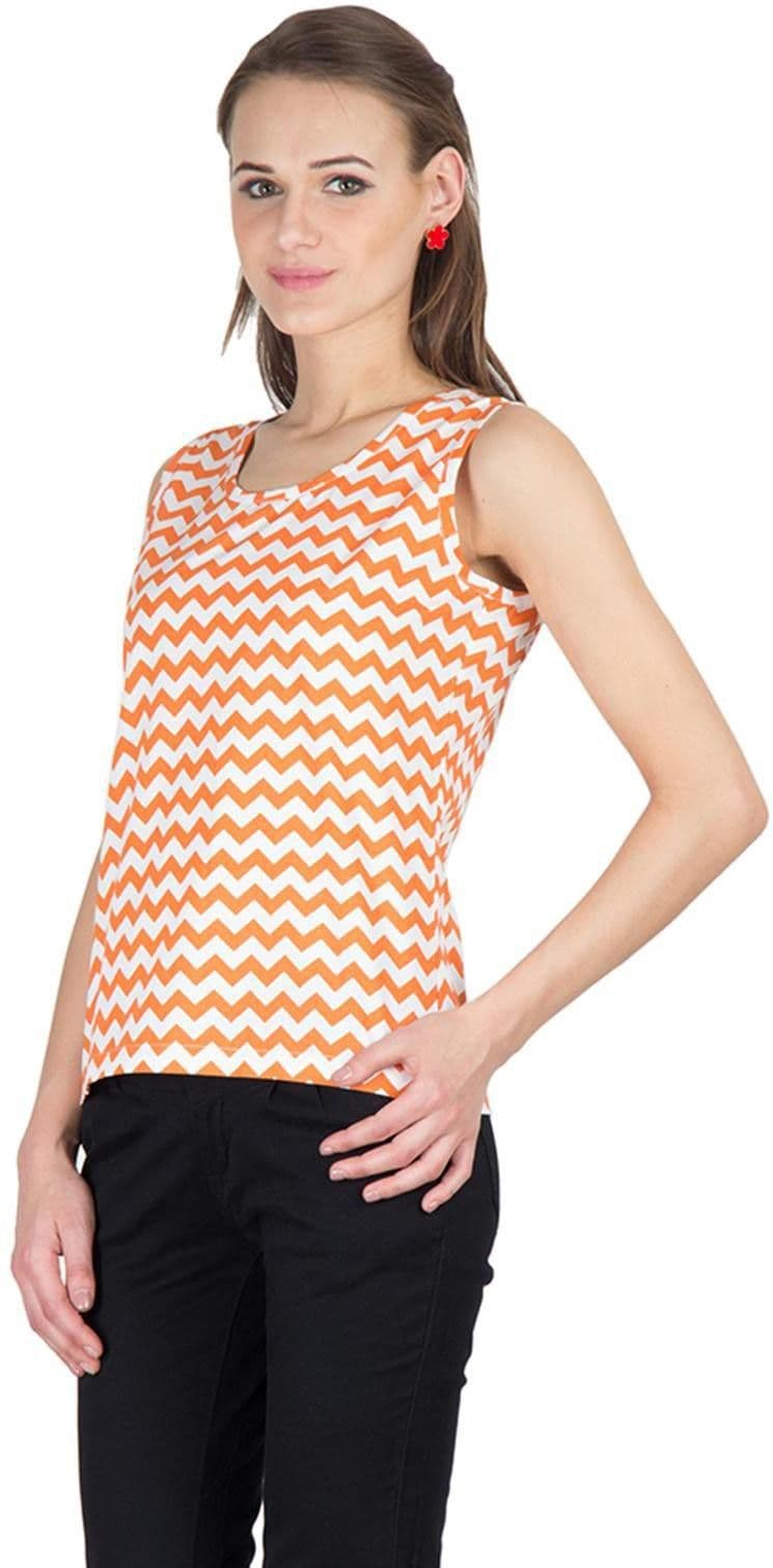 Hypernation Casual Sleeveless Printed Women's Top view 3