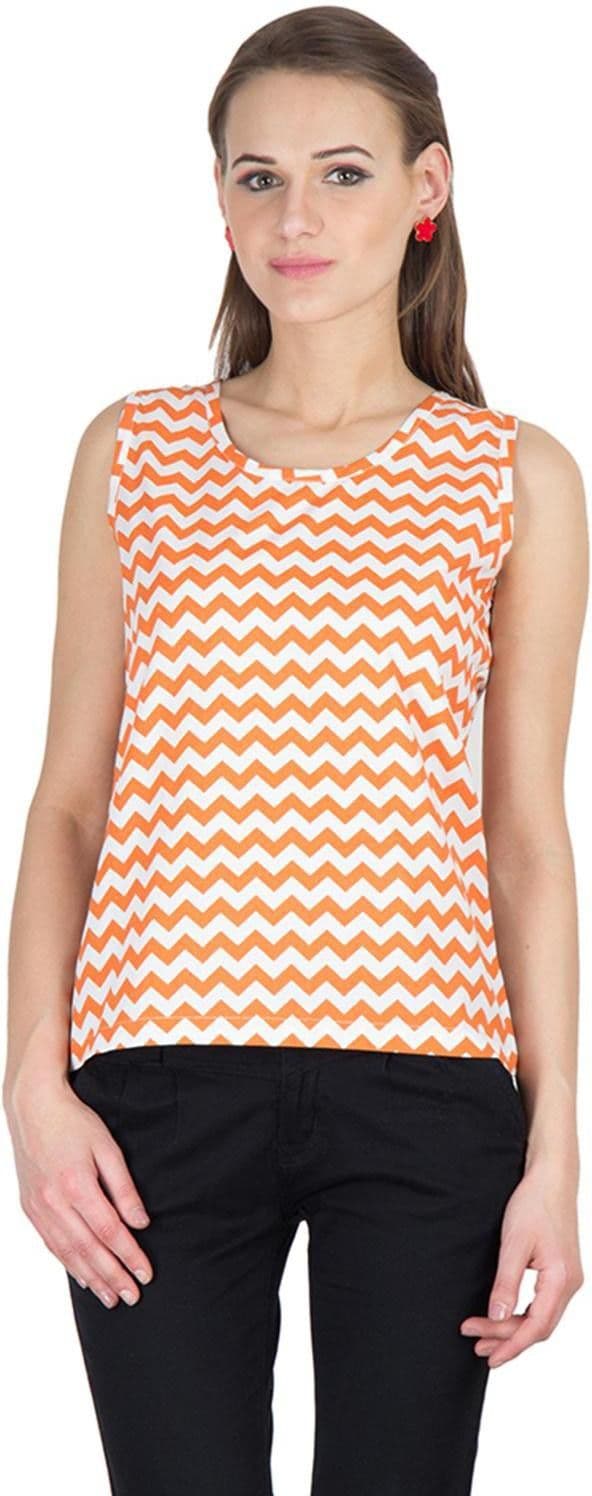 Hypernation Casual Sleeveless Printed Women's Top view 2