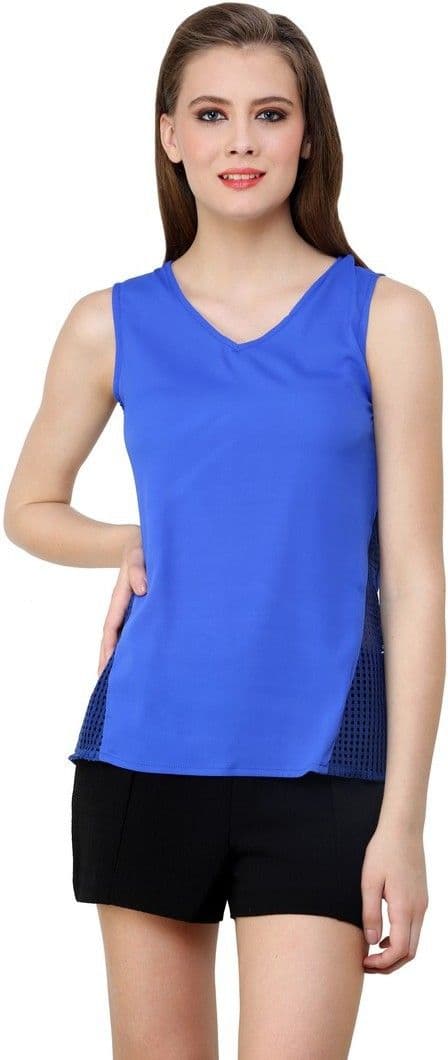 Shilpkala Casual Sleeveless Solid Women's Top