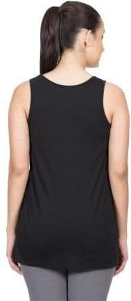 VRTYA Casual Sleeveless Solid Women's Black Top view 3