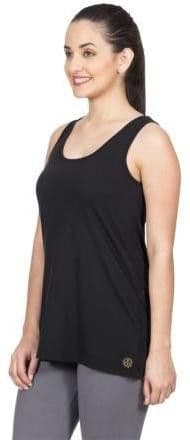 VRTYA Casual Sleeveless Solid Women's Black Top view 4