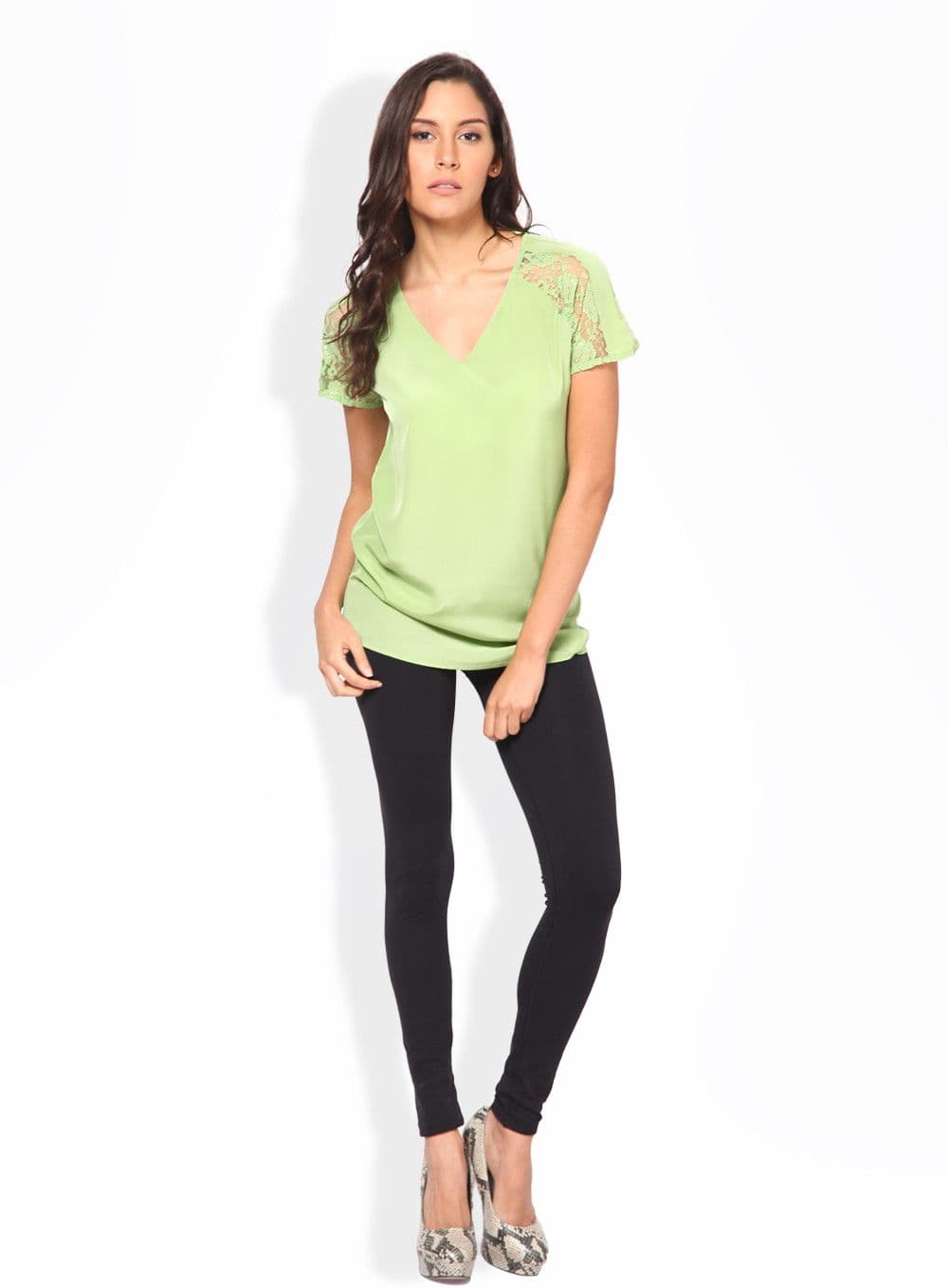 Harpa Casual Short Sleeve Solid Women's Top view 6