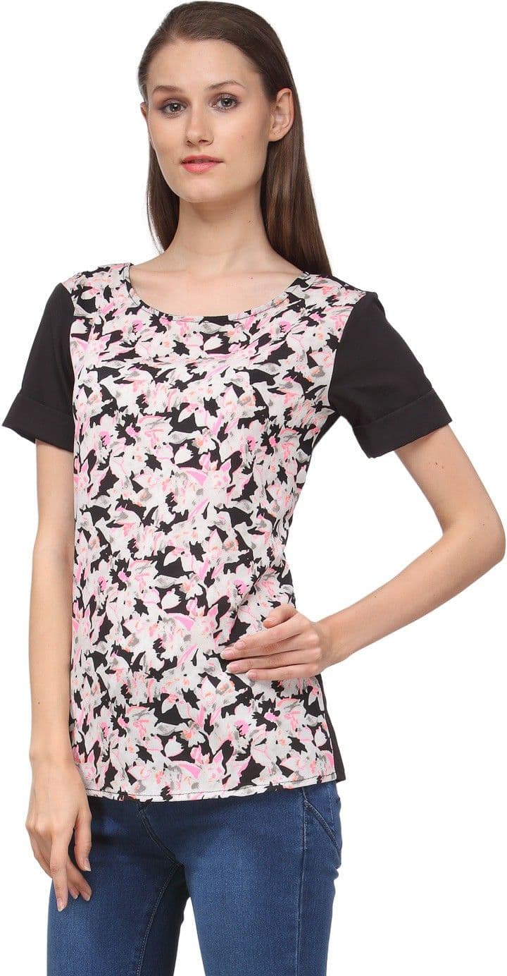 Ausy Casual Short Sleeve Printed Women's Top view 5