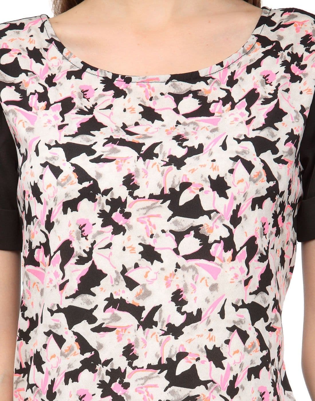 Ausy Casual Short Sleeve Printed Women's Top view 4
