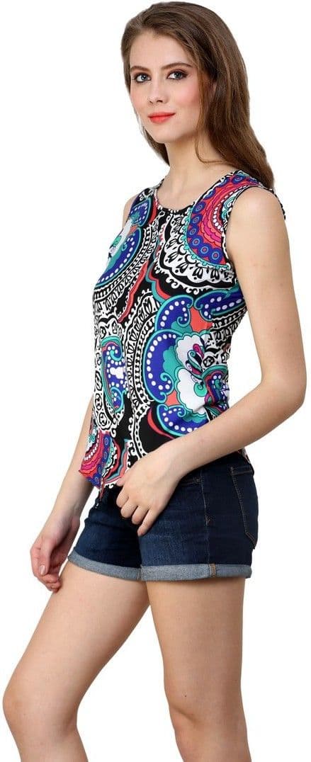 Shilpkala Casual Sleeveless Printed Women's Top view 2