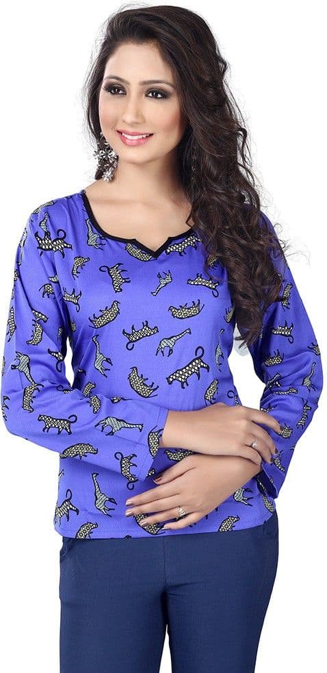 Vastrani Casual Full Sleeve Printed Women's Top view 2