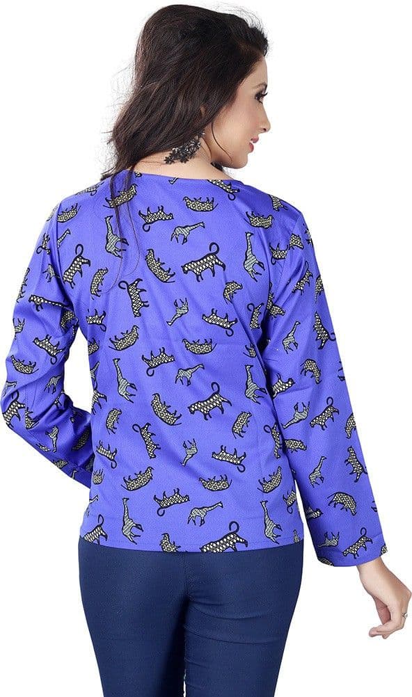 Vastrani Casual Full Sleeve Printed Women's Top view 3