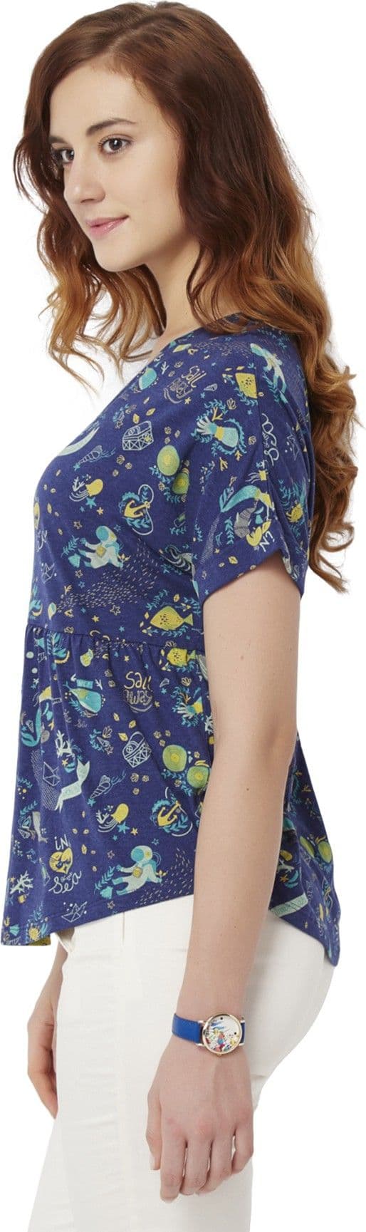 Chumbak Casual Short Sleeve Printed Women's Top view 4