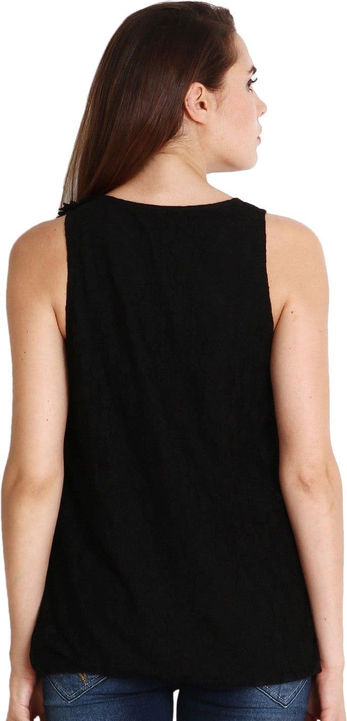 Soie Casual Sleeveless Solid Women's Top view 6