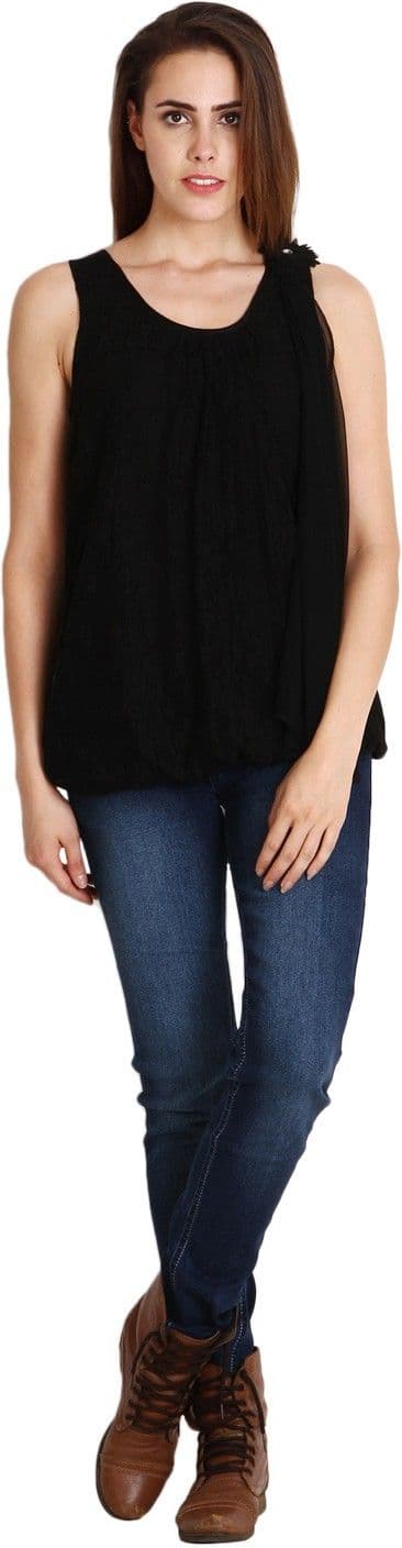 Soie Casual Sleeveless Solid Women's Top view 8