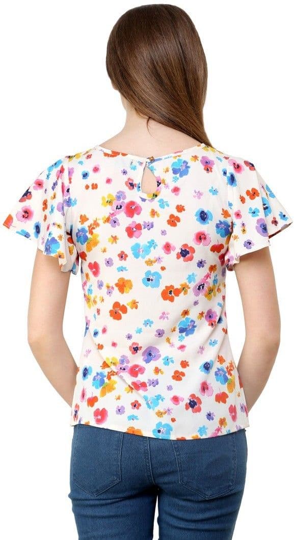 Shilpkala Casual Bell Sleeve Printed Women's Top view 4