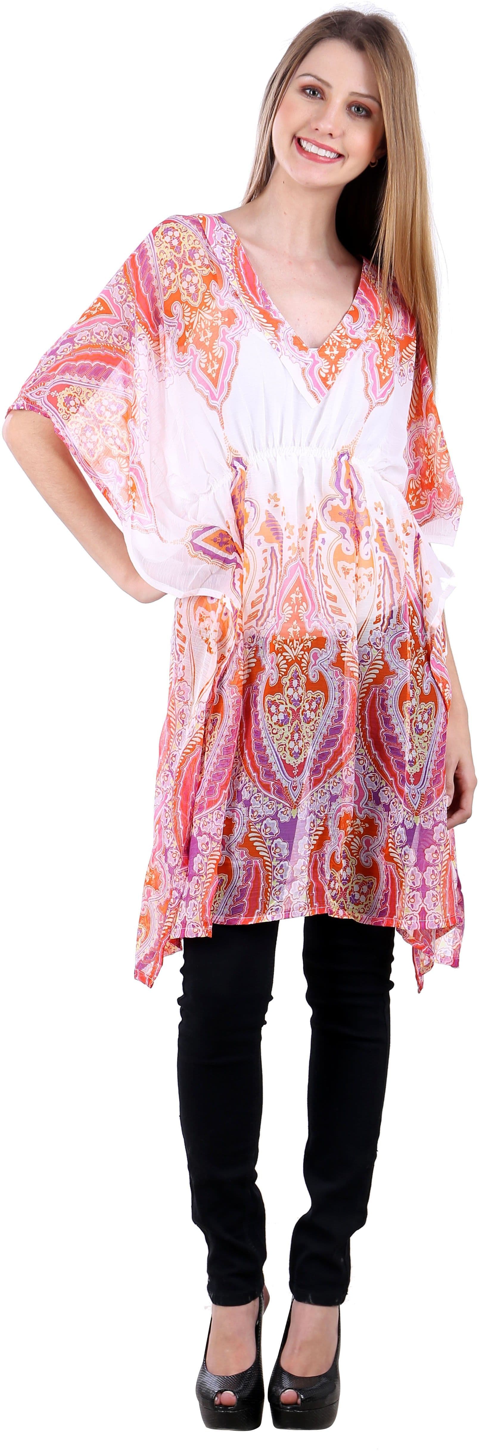 Selfiwear Casual 3/4 Sleeve Printed Women's Top