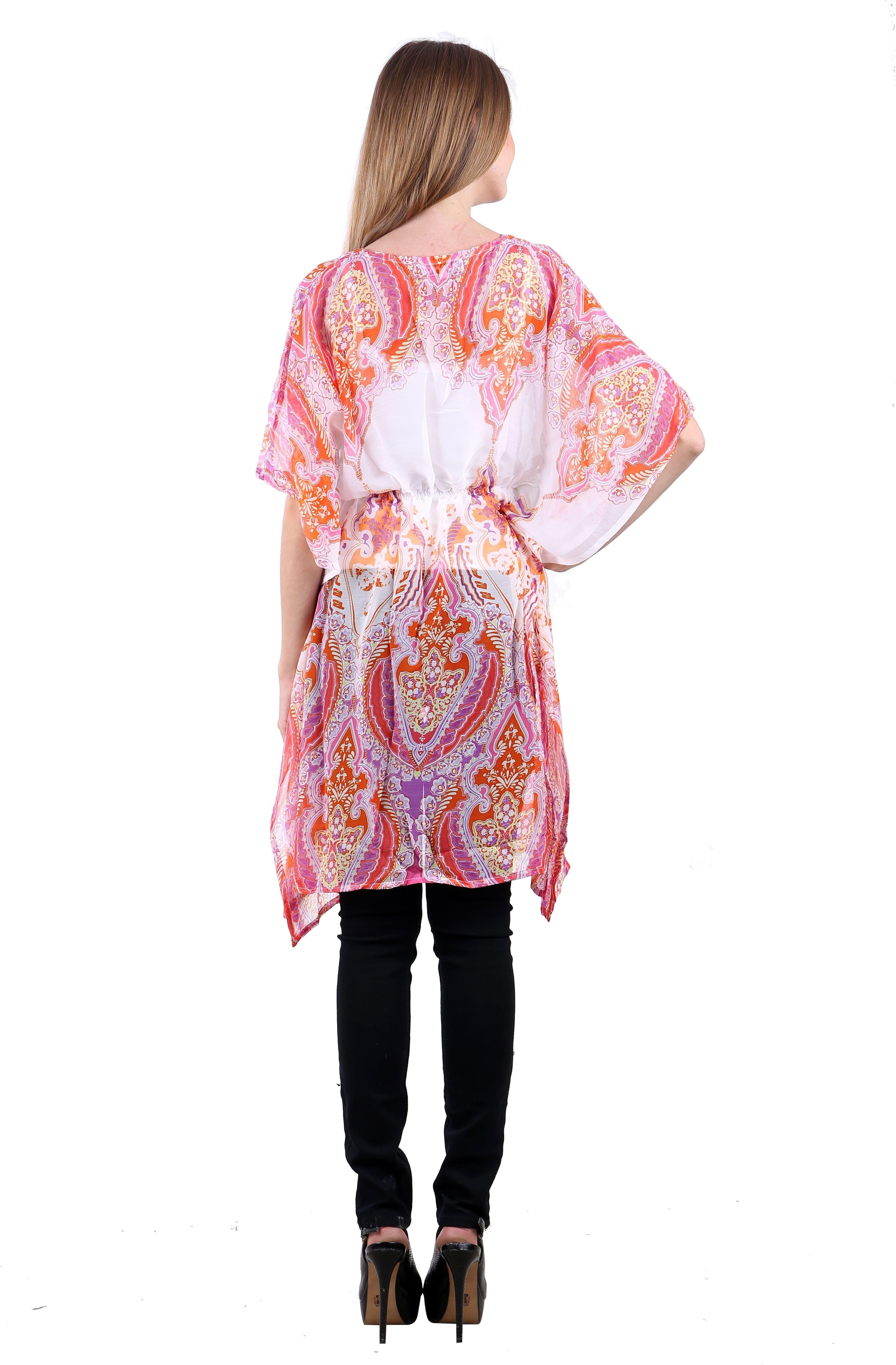 Selfiwear Casual 3/4 Sleeve Printed Women's Top view 5