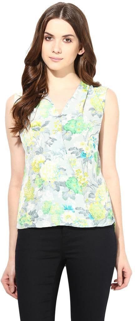 The Vanca Formal Sleeveless Printed Women's Top